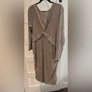 Old Navy Maternity bodycon dress in grey cozy fabric